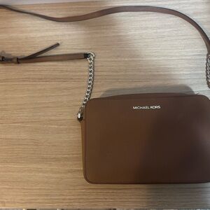 Michael Kors Tan Crossbody Bag with Chain Strap
